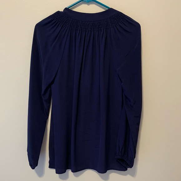 Lilly Pulitzer Elsa Top in True Navy - Picture 2 of 5